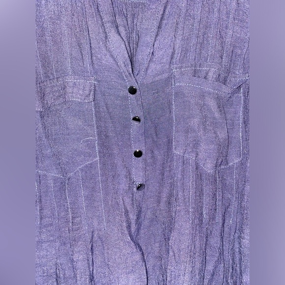 Cocomo Milkmaid Peasant Blouse Roll Tab Sleeve Women‎ 2X Casual Pullover - Picture 4 of 10